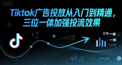 Tiktok广告投放从入门到精通，三位一体加强投流效果-创业项目网