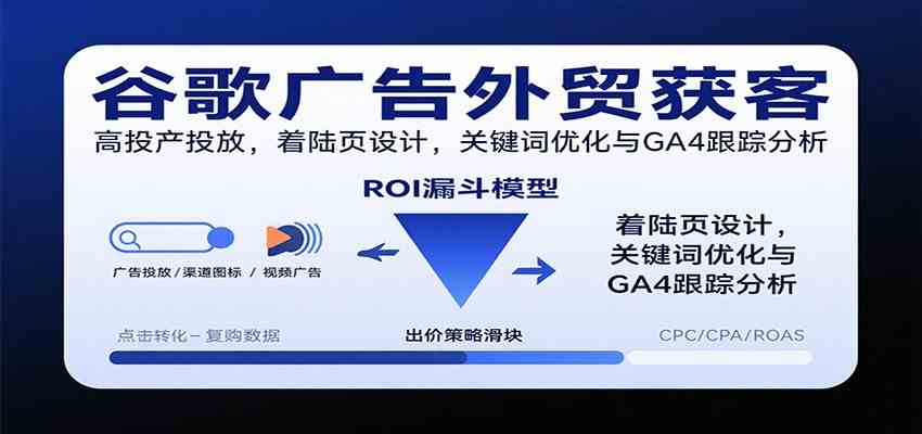 谷歌广告外贸获客，高投产投放，着陆页设计，关键词优化与GA4跟踪分析-创业项目网