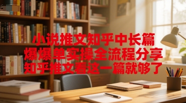 小说推文知乎中长篇爆单实操全流程分享，知乎推文看这一篇就够了-创业项目网