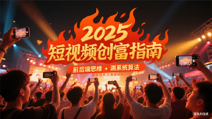 2025短视频创富指南，前后端思维 + 系统算法，教你月入过万变现路径-创业项目网