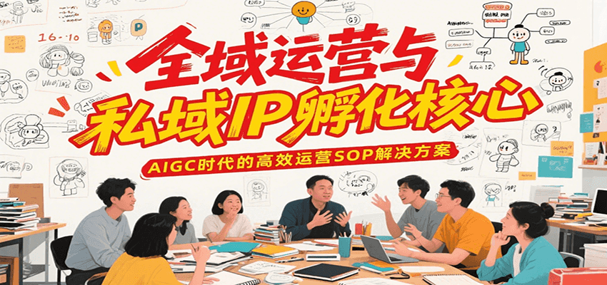 全域运营与私域IP孵化核心，AIGC时代的高效运营SOP解决方案-创业项目网