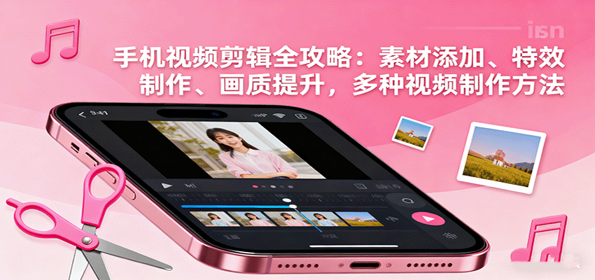 手机视频剪辑全攻略：素材添加、特效制作、画质提升，多种视频制作方法-创业项目网