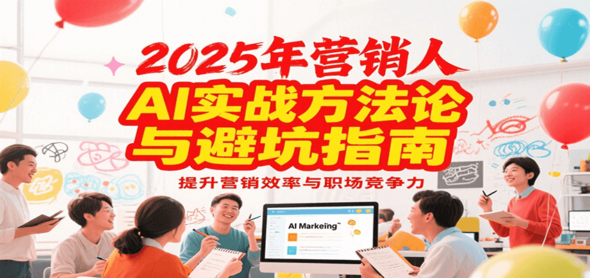 2025年营销实战方法论与避坑指南，利用AI提升营销效率与职场竞争力-创业项目网