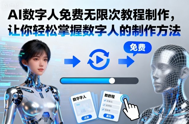 AI数字人免费无限次教程制作，让你轻松掌握数字人的制作方法-创业项目网