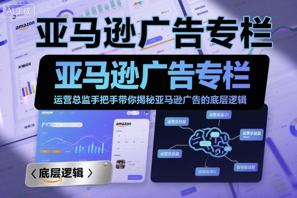 亚马逊广告专栏：运营总监手把手带你揭秘亚马逊广告的底层逻辑-创业项目网